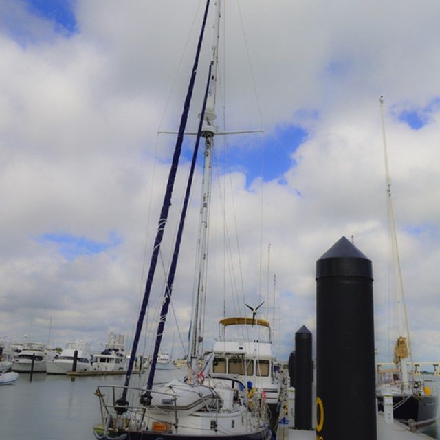 Sailboat At The Fort Pierce Marina