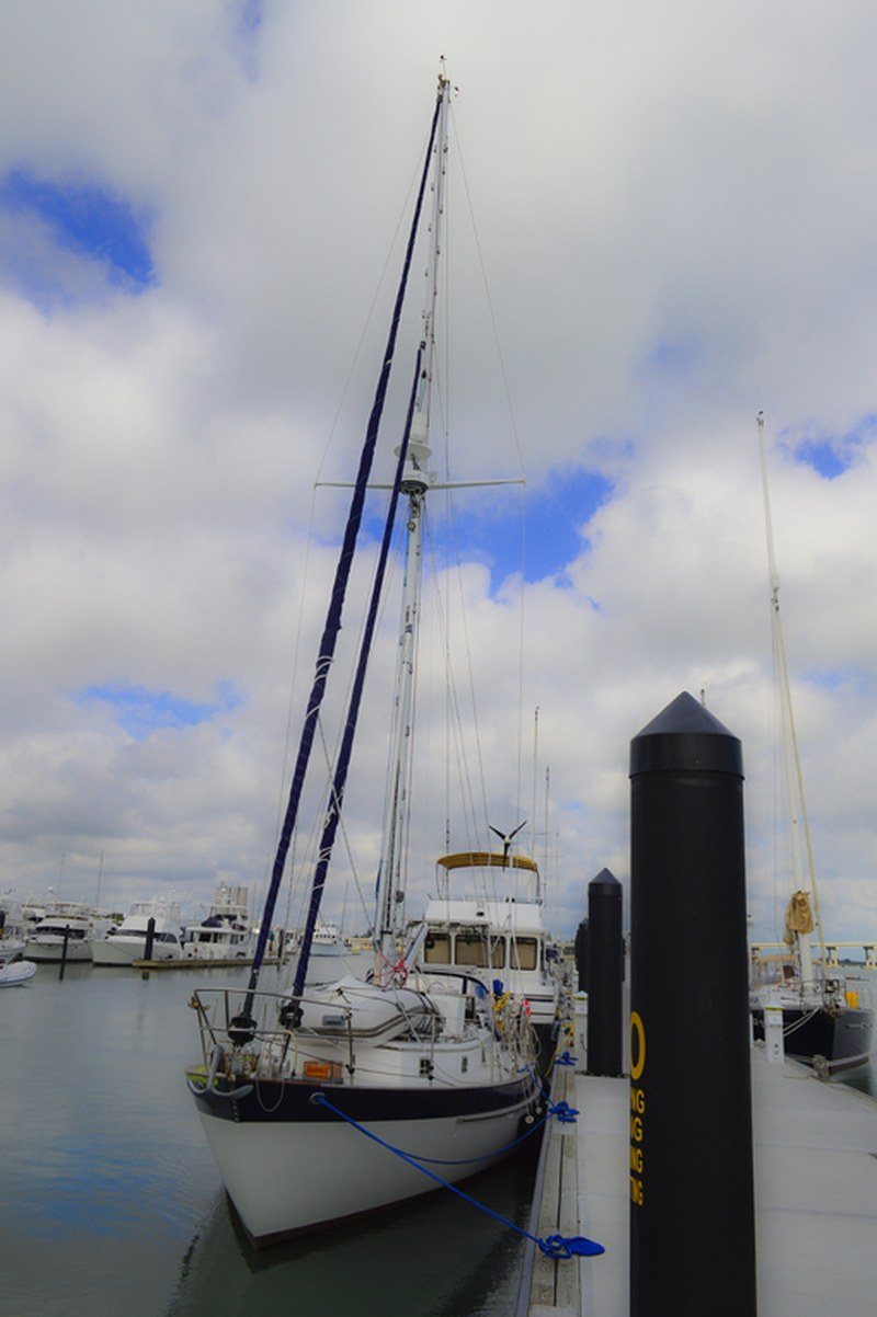 Sailboat At The Fort Pierce Marina
