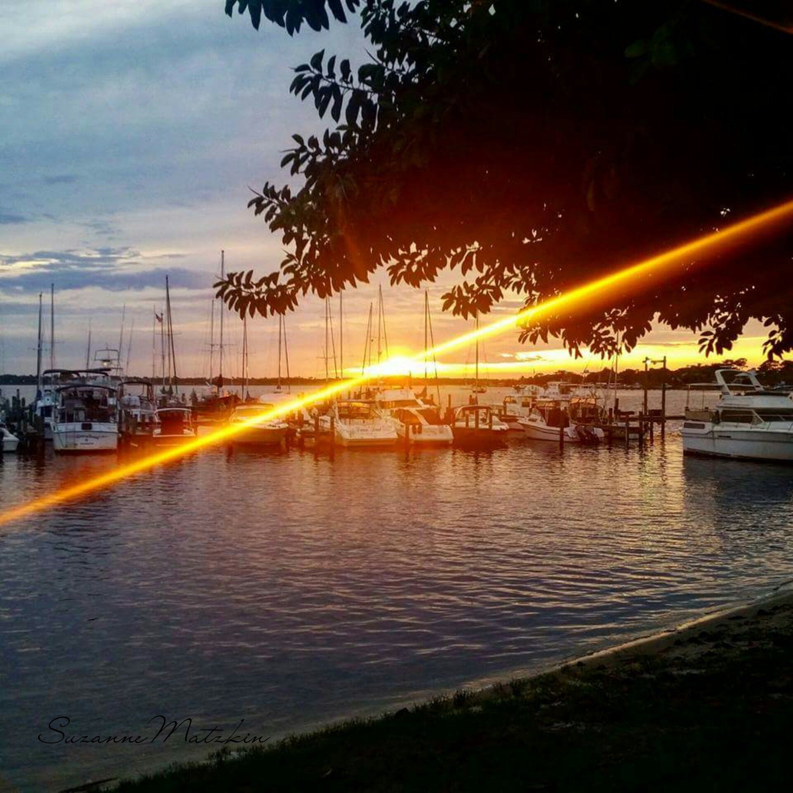 Sunset At The Deck In Stuart