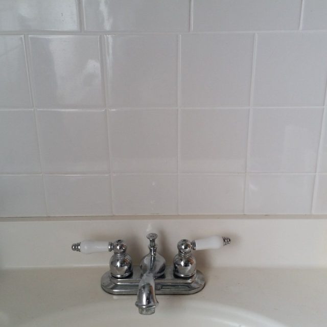 Sad White Backsplash