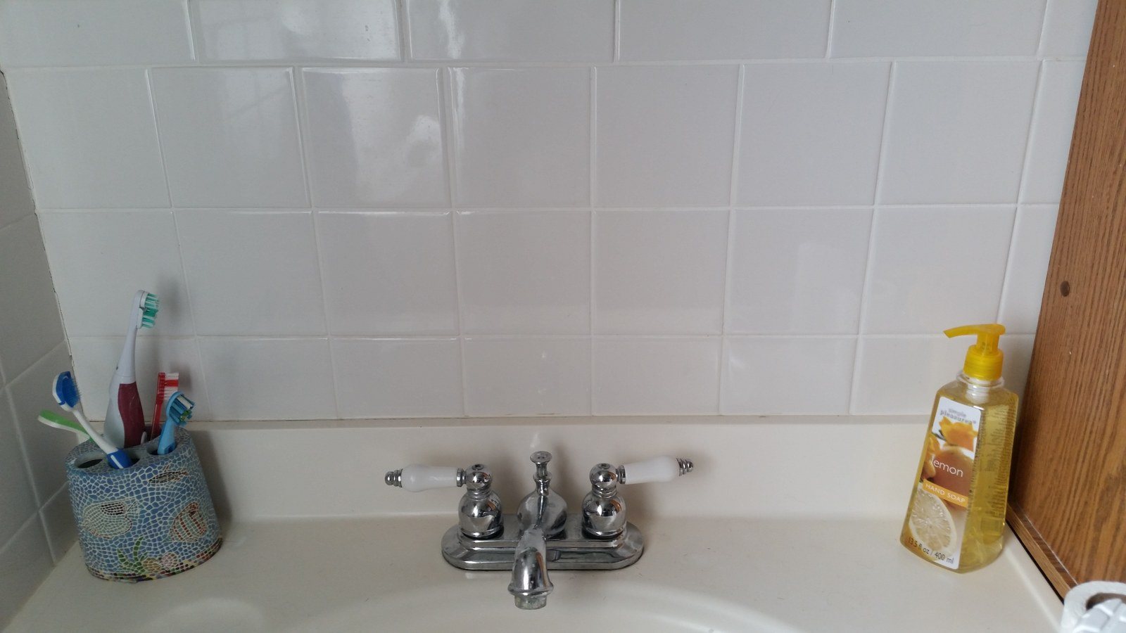 Sad White Backsplash