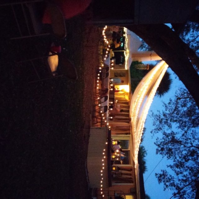 Night Time Garden Reception