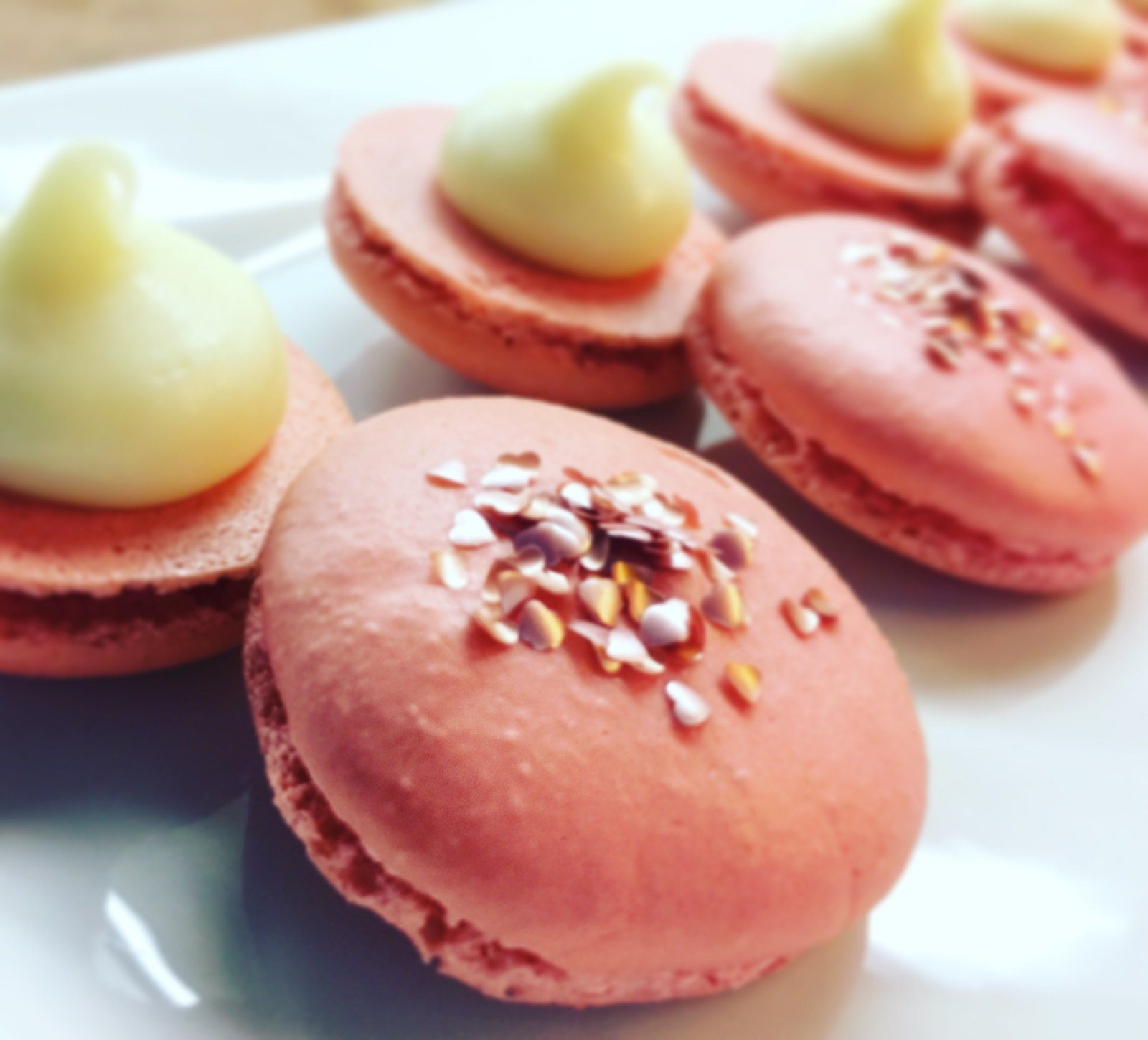 Macaron With White Chocolate Ganache