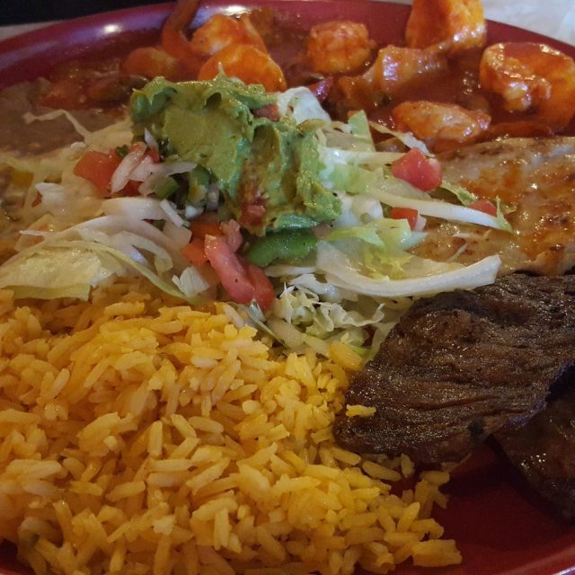 Fiesta Platter: Steak, Shrimp & Chicken @ Ay! Jalisco 20th Street