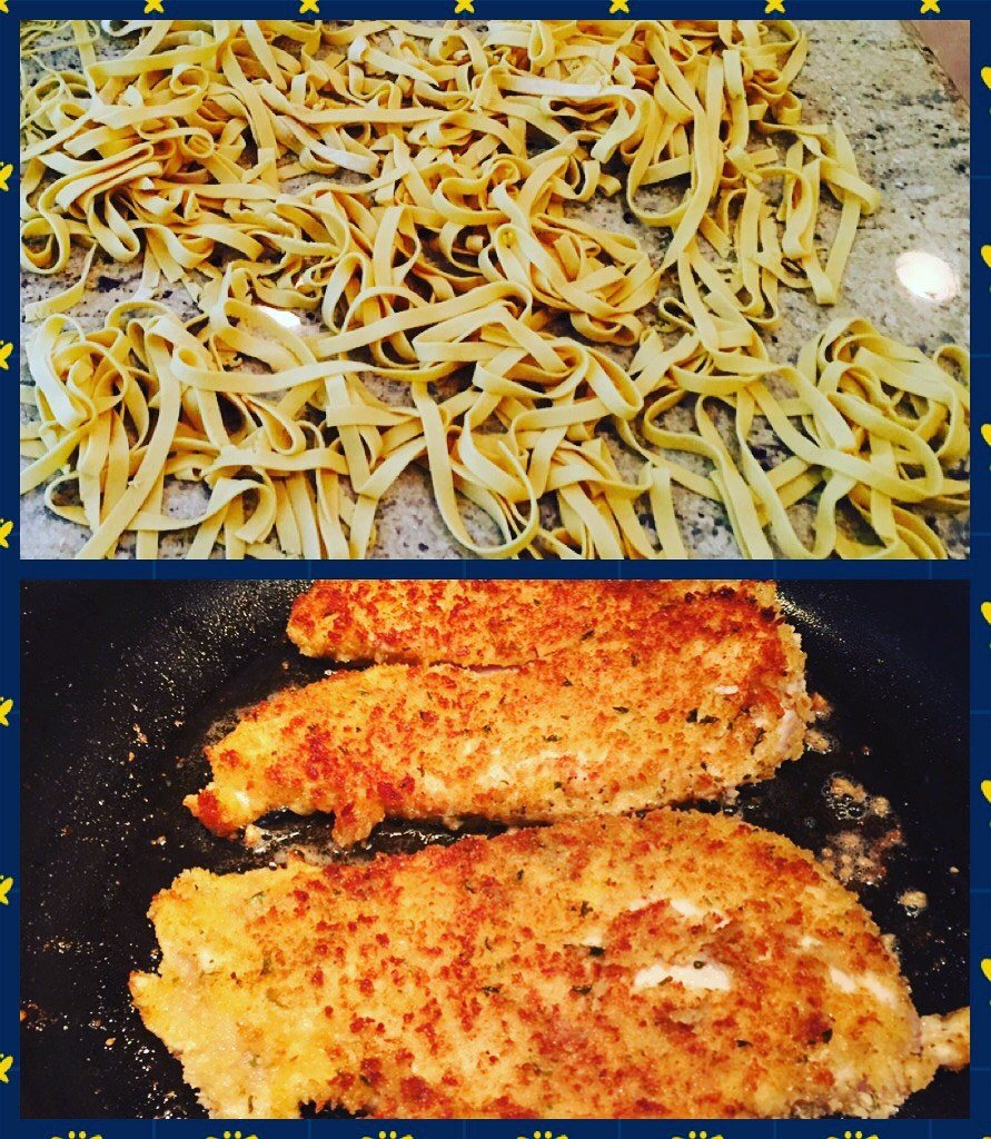 Fresh Pasta And Crispy Chicken Parm