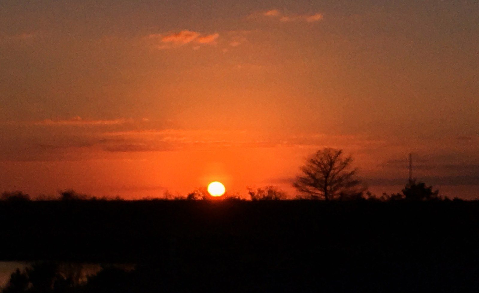 Sunset Over Vero Beach Airport
