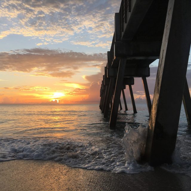 Clouds & Pier