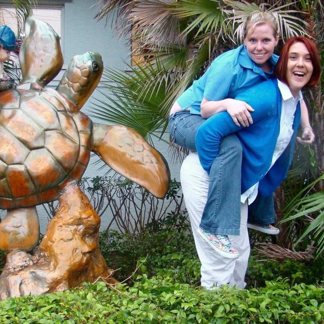 Piggy Back Turtle!