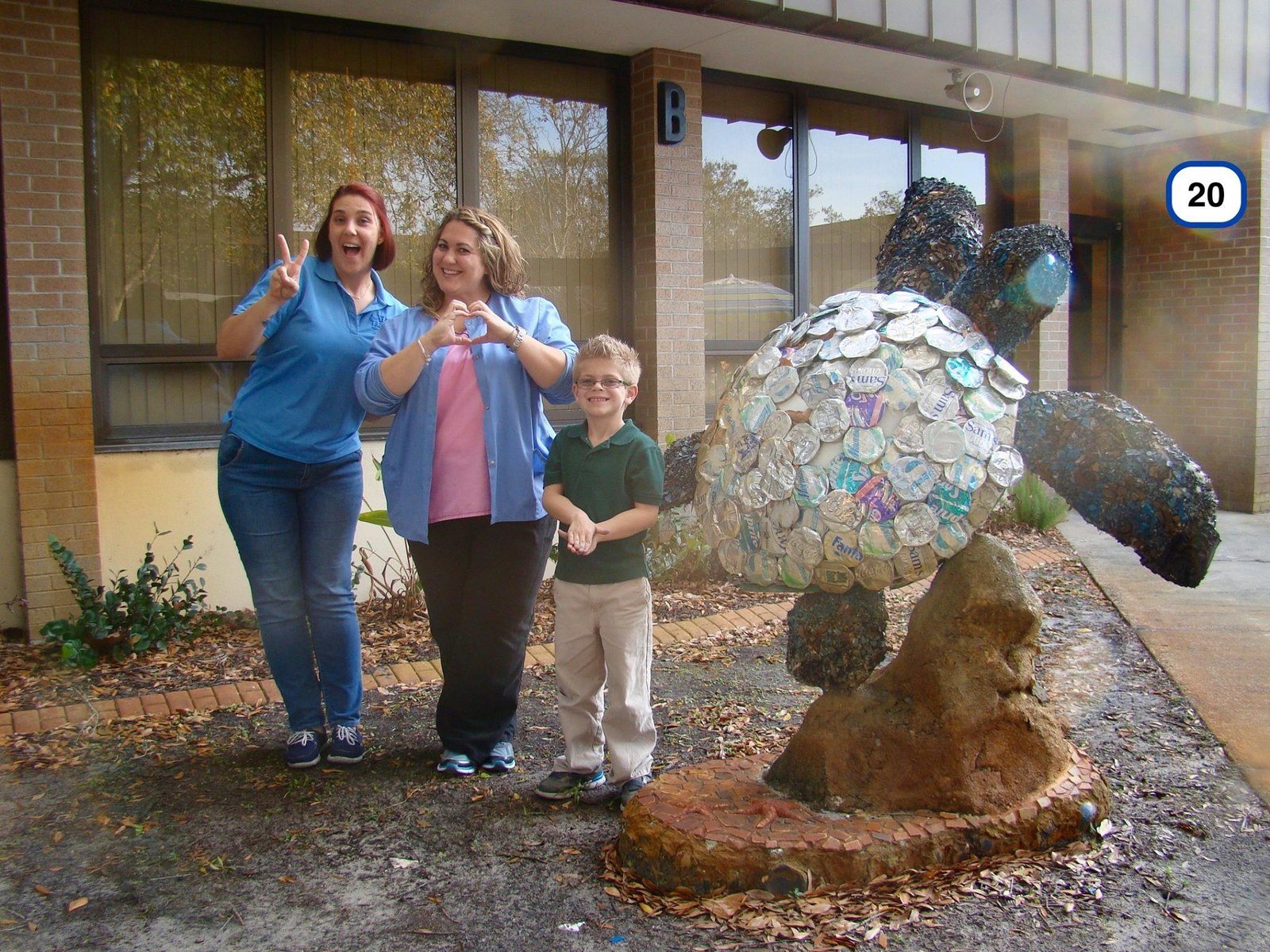 "Peace, Love, Turtle!" Is The School Motto, Where Amy's Son Tyler Goes.