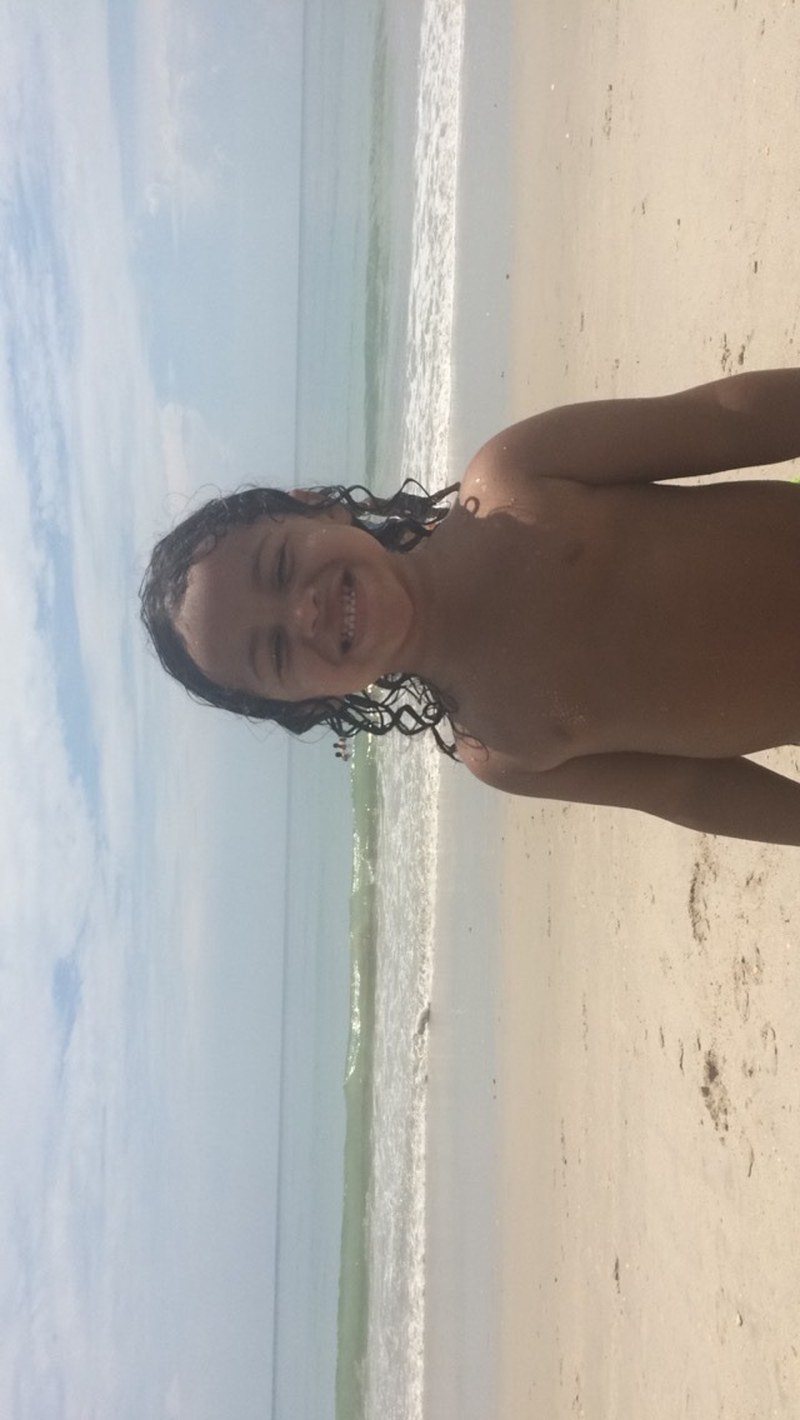 Jontay Having Fun At The Beach