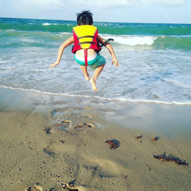 FINALLY AT THE BEACH....YAY!!