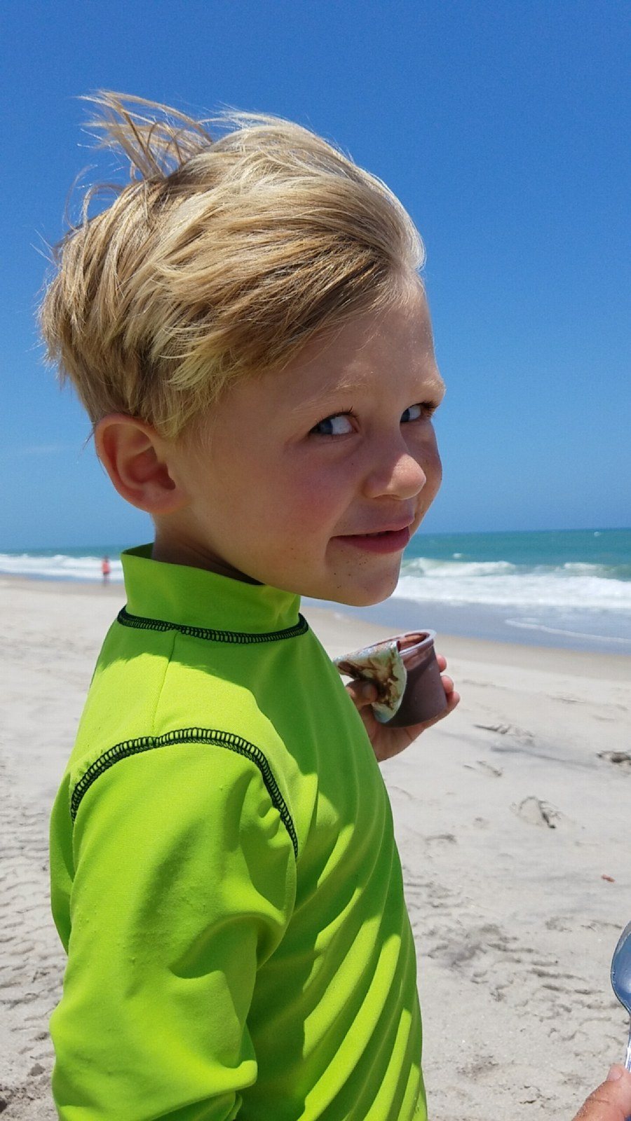 Snacking On The Beach