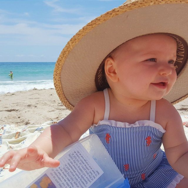 The Happiest Little Beach Babe