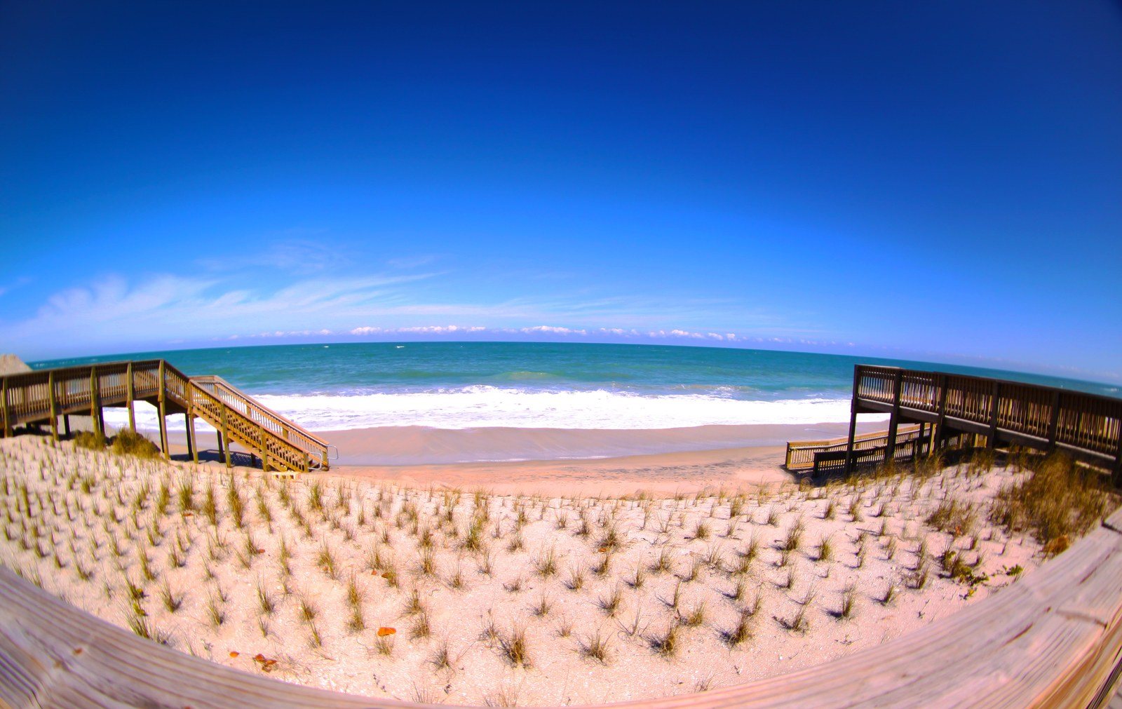 Wabasso Beach Through A Fisheye.