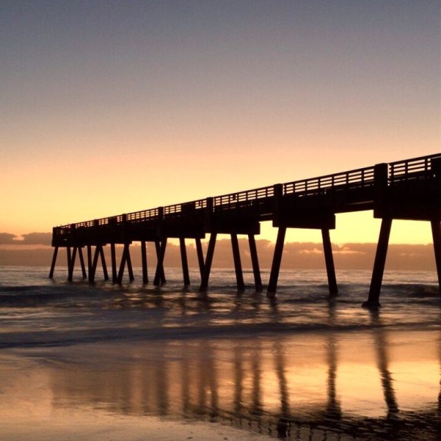Sunrise At Vero Pier
