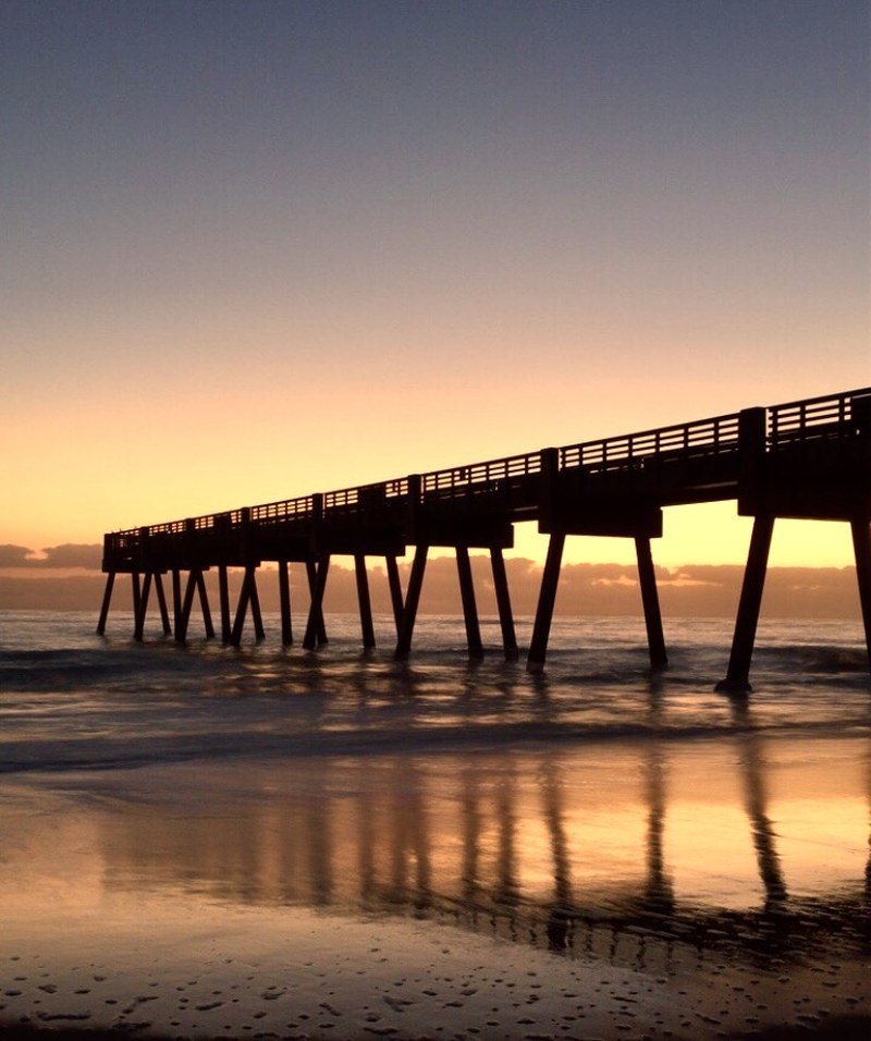Sunrise At Vero Pier