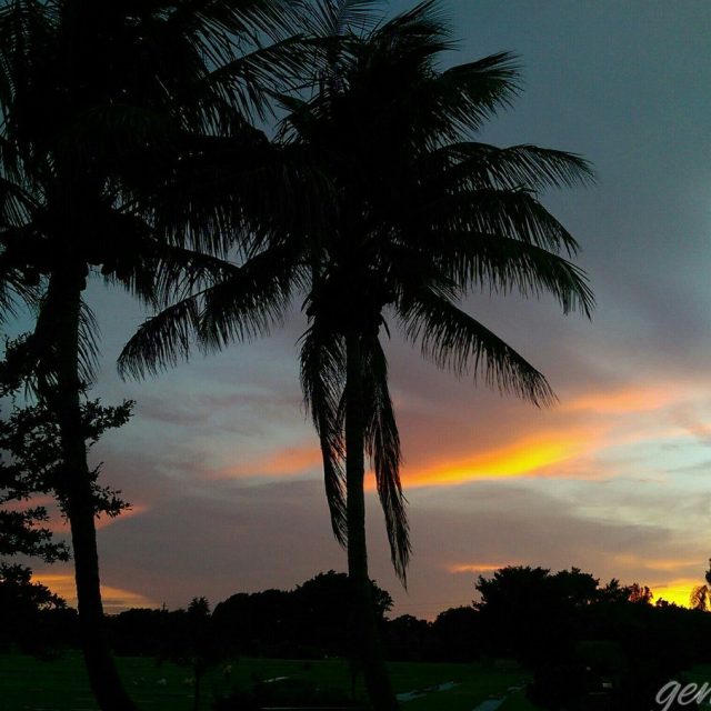 Sunset On The River