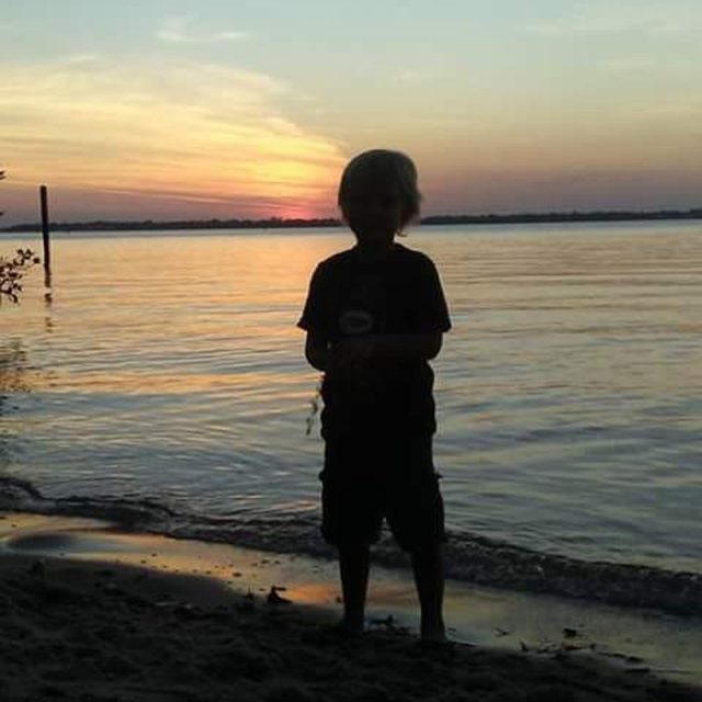 A Beautiful Sunset With My Son