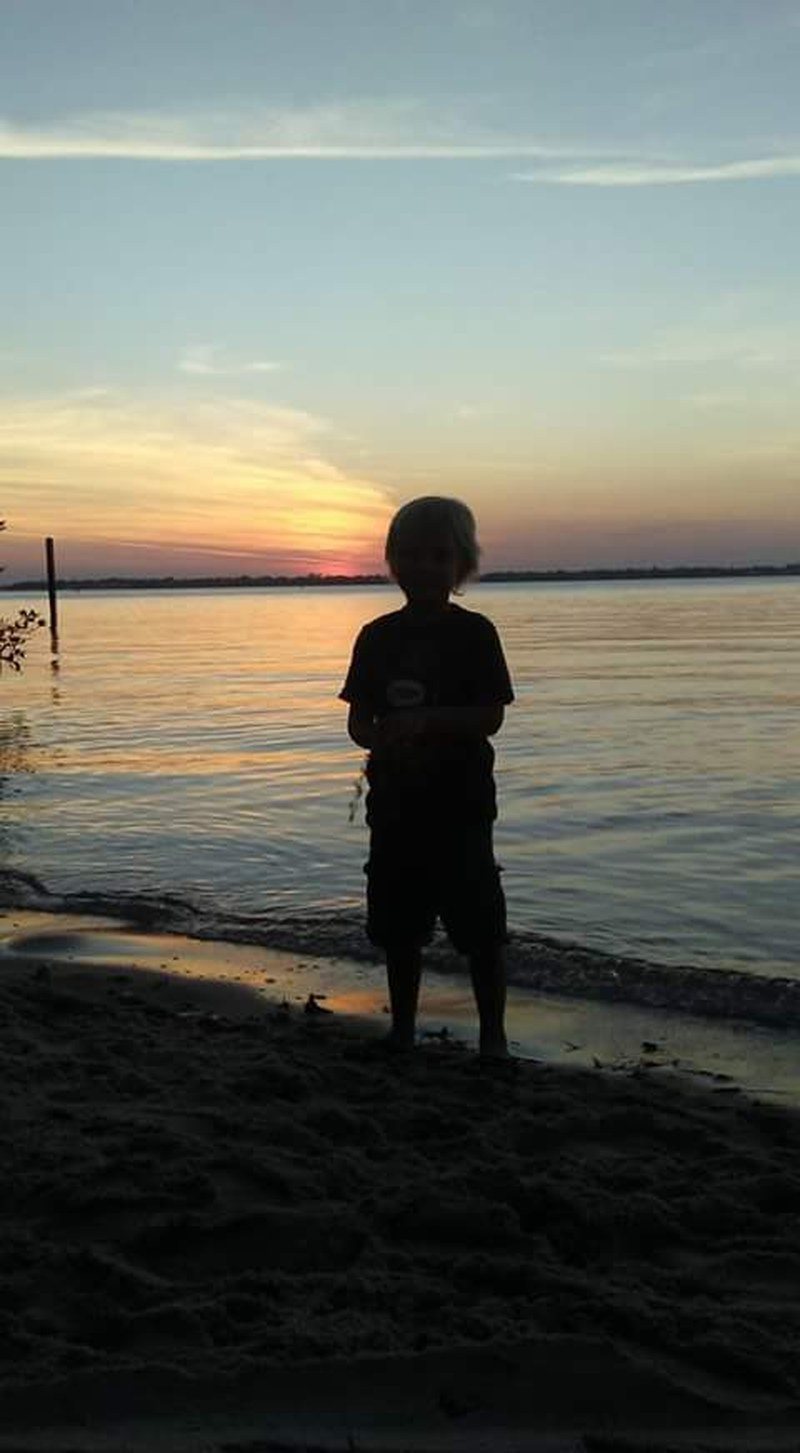 A Beautiful Sunset With My Son