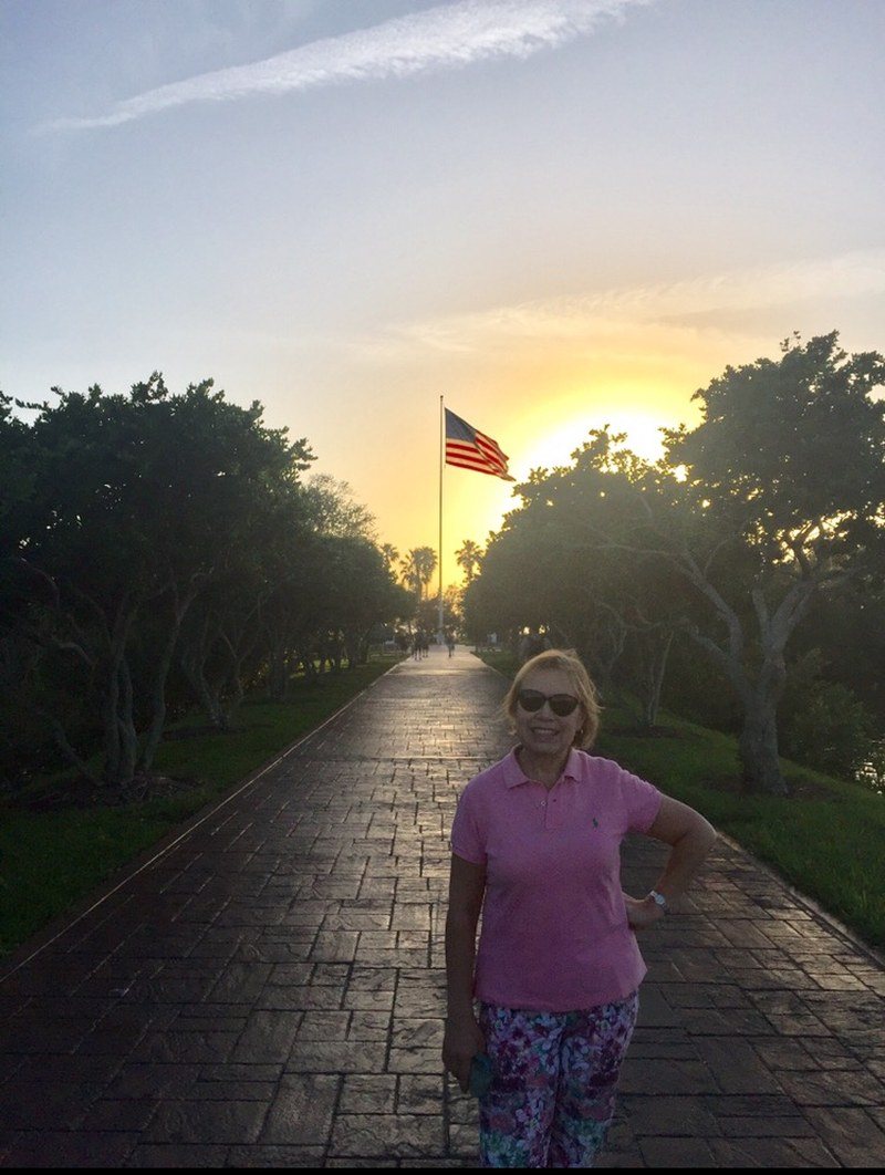 Veterans' Park At Sunset