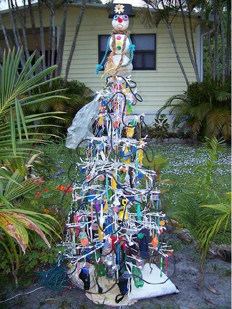 Trashmess Tree (created W/local Beach Litter)