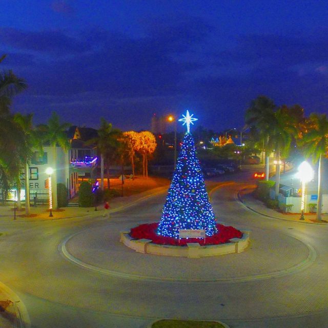 Fort PIerce Christmas Scene Form The Air