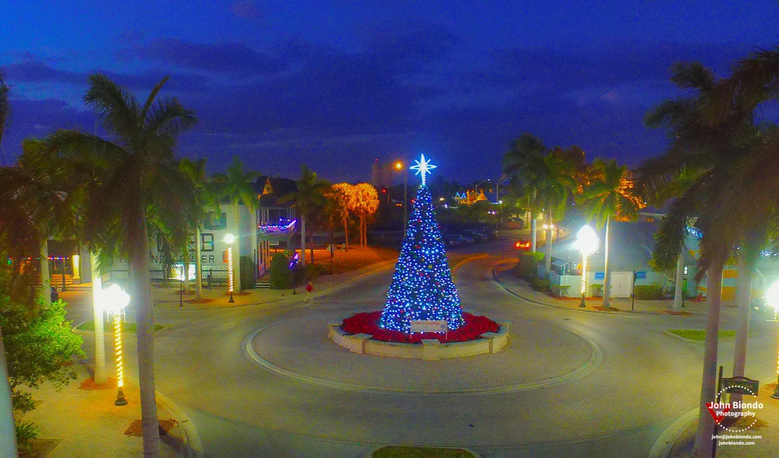 Fort PIerce Christmas Scene Form The Air