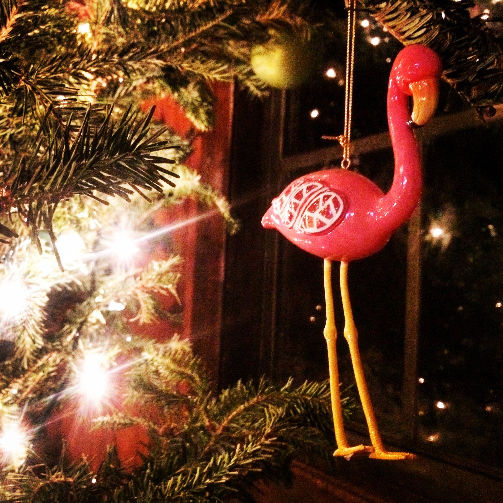 Some Hang Snowmen On Their Trees. We Hang Flamingos On Ours.