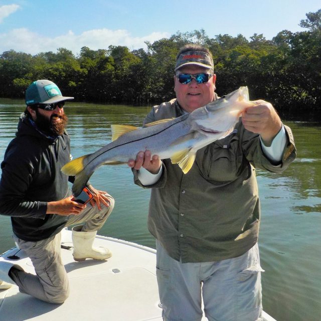 Mick, Capt. Ron And Mr. Snook