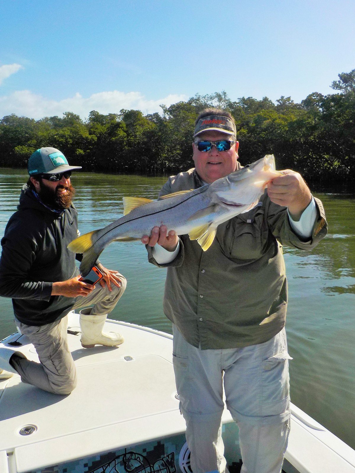 Mick, Capt. Ron And Mr. Snook