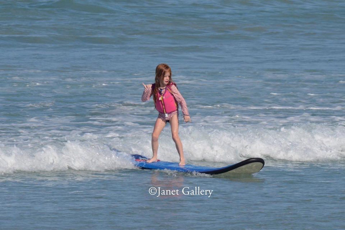 Rad Red Catching Waves