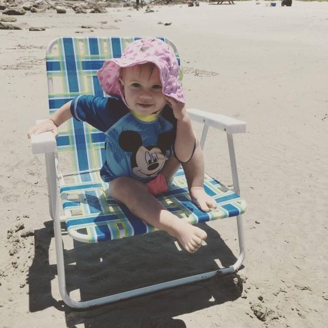 Baby Girl Getting Her Tan On.