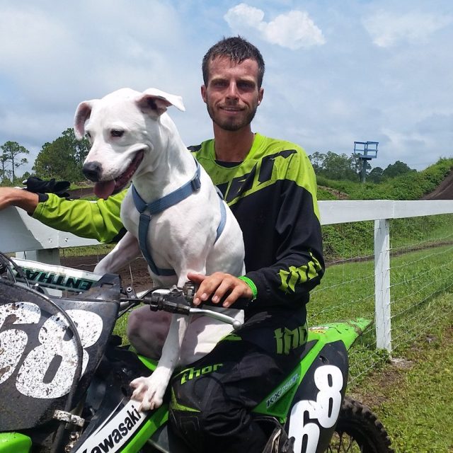Belle And Her Daddy At The Track.