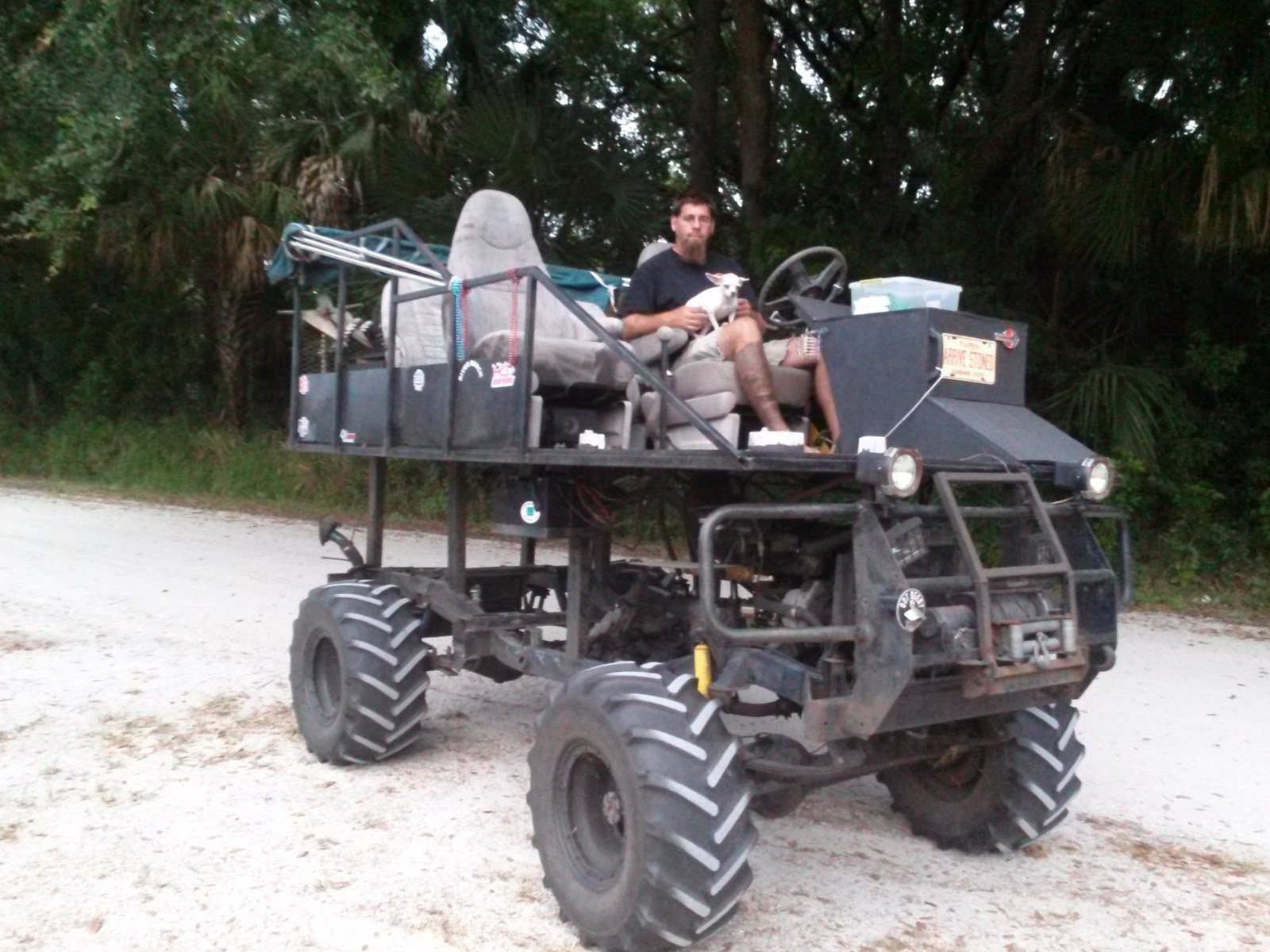 My Old Man, Our Swamp Buggy And Me!
