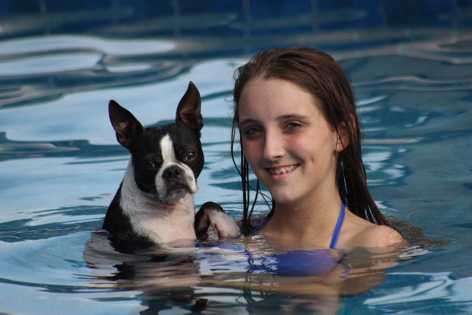 Fun In The Pool On A Hot Day!