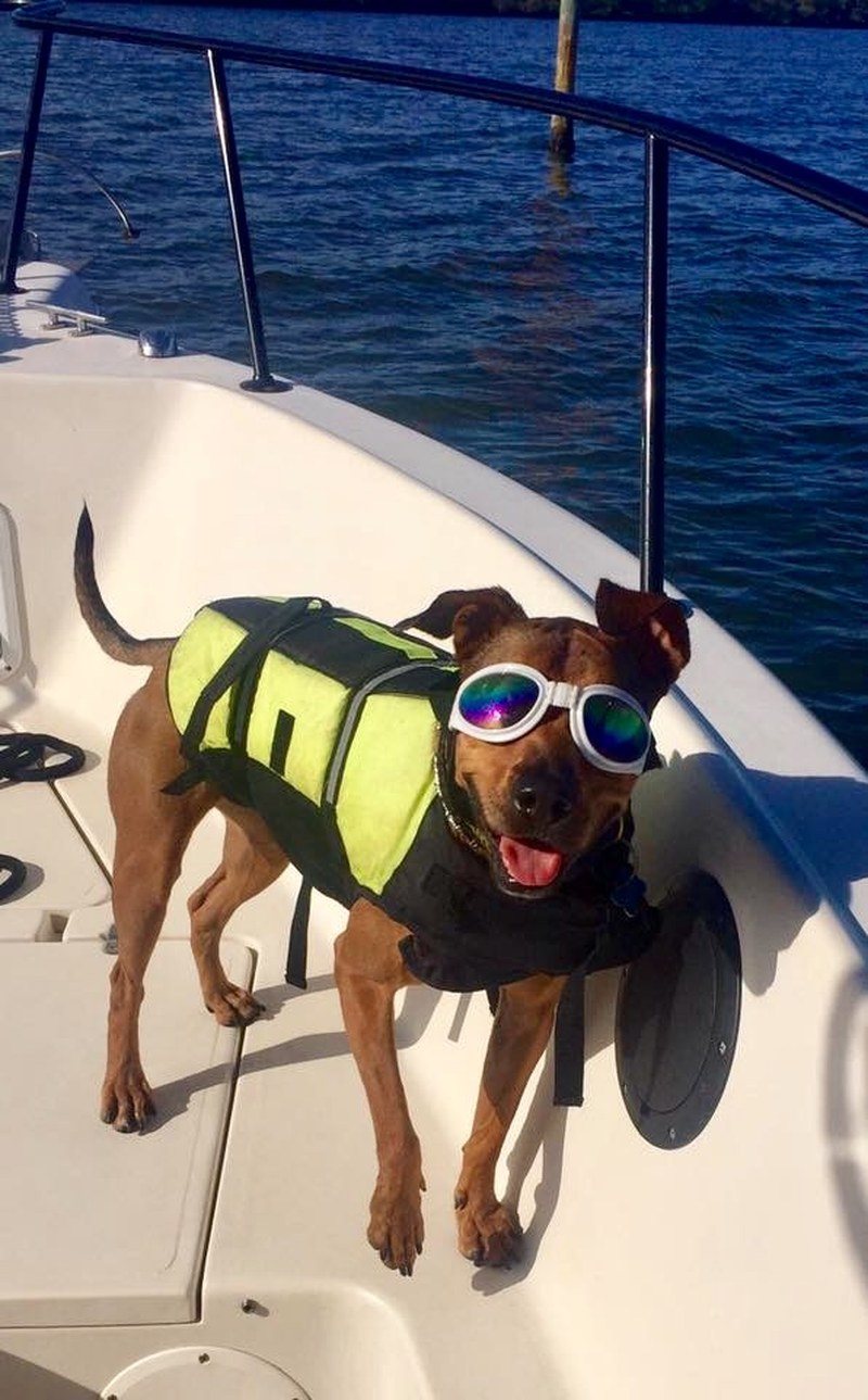 Lady Is Ready For A Day On The Boat!