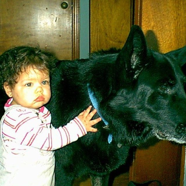 A Girl And Her Dog