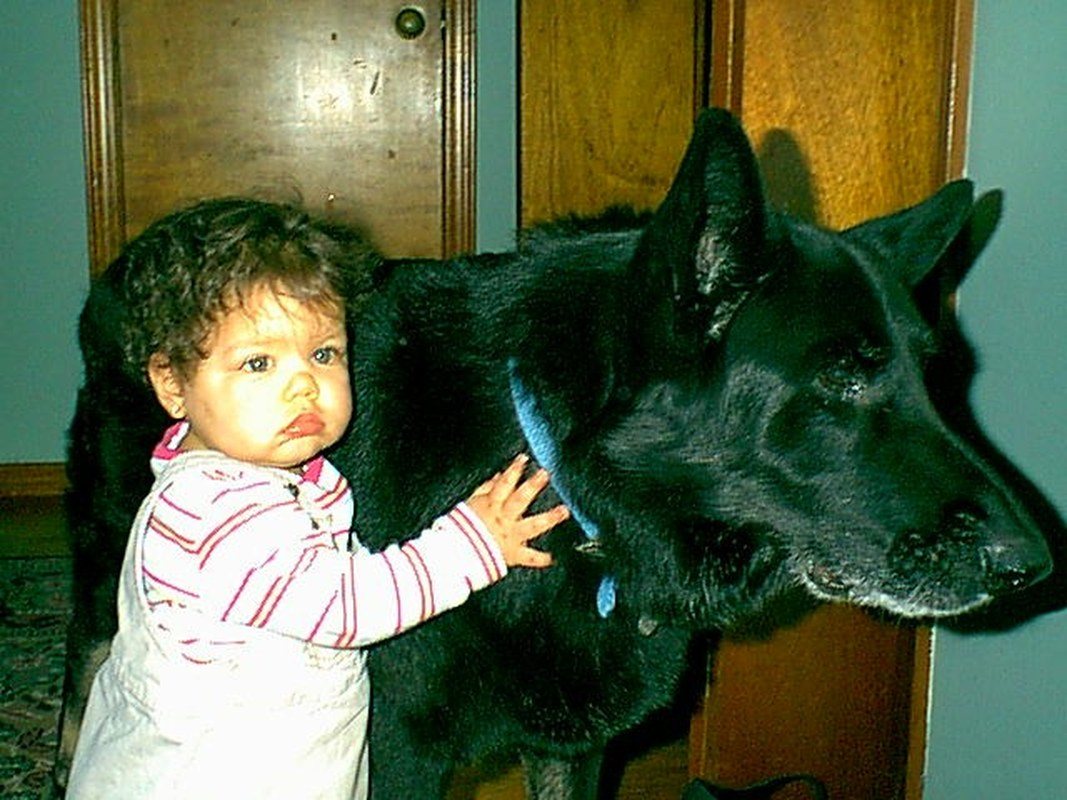 A Girl And Her Dog