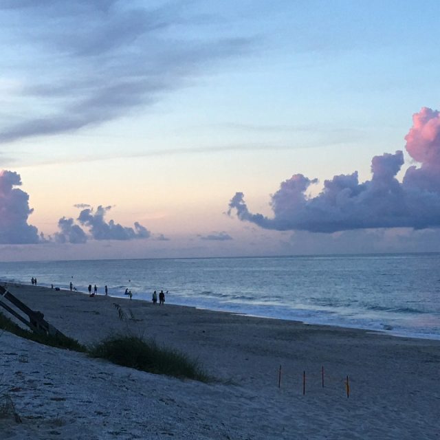 Twilight Stroll On The Beach