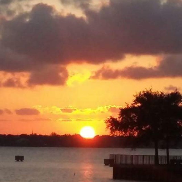 Sunset Over The Indian River In Merritt Island