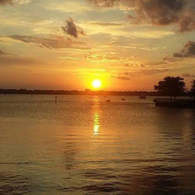 Sunset On The River