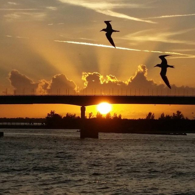 Sunset At Sebastian Inlet
