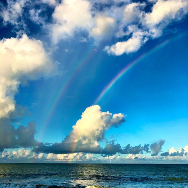Double Rainbow From The Rail At Waldo's