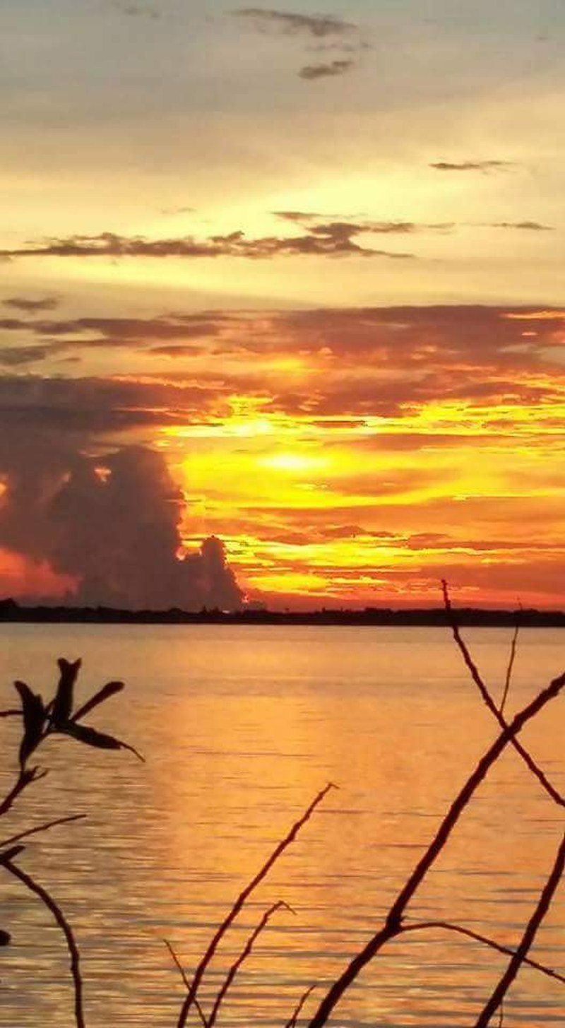 Sunset Over The Banana River In Cocoa Beach