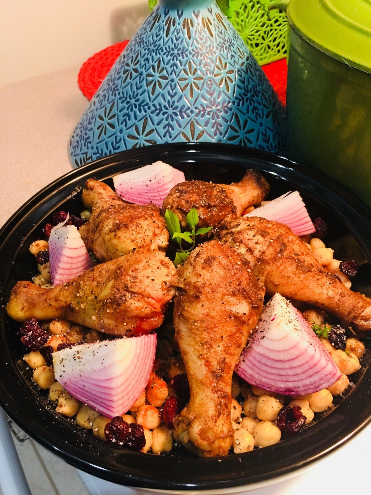 Tagine Chicken And Garbanzos