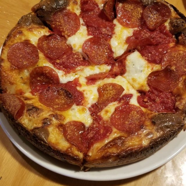 Yummy Pan Pizza At Center City Tavern