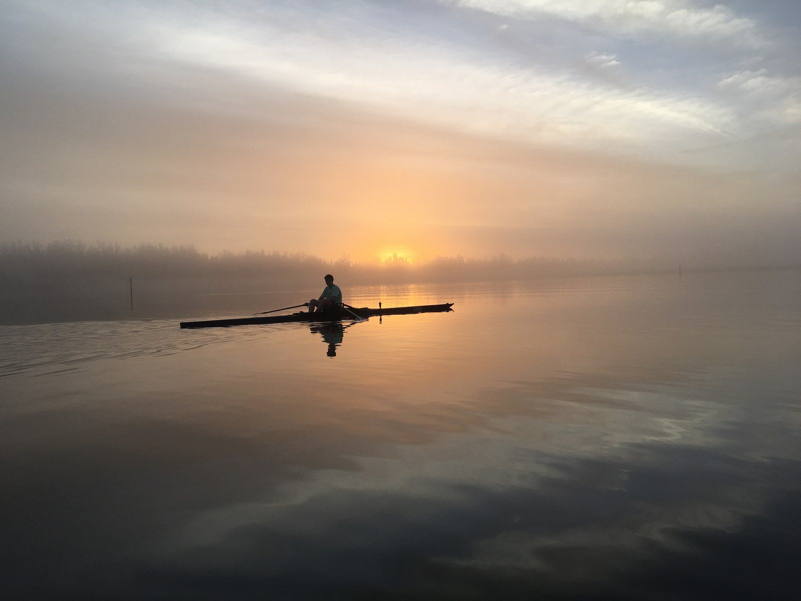 Foggy Sunrise On Indian River