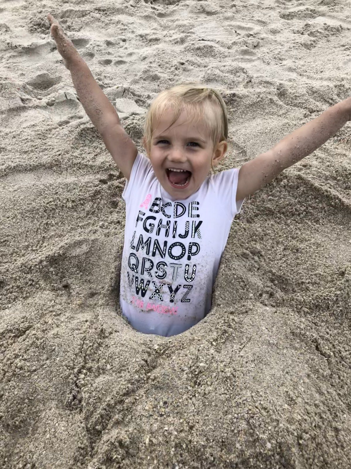 First Time Buried In The Sand!