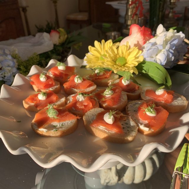Salmon Crostini