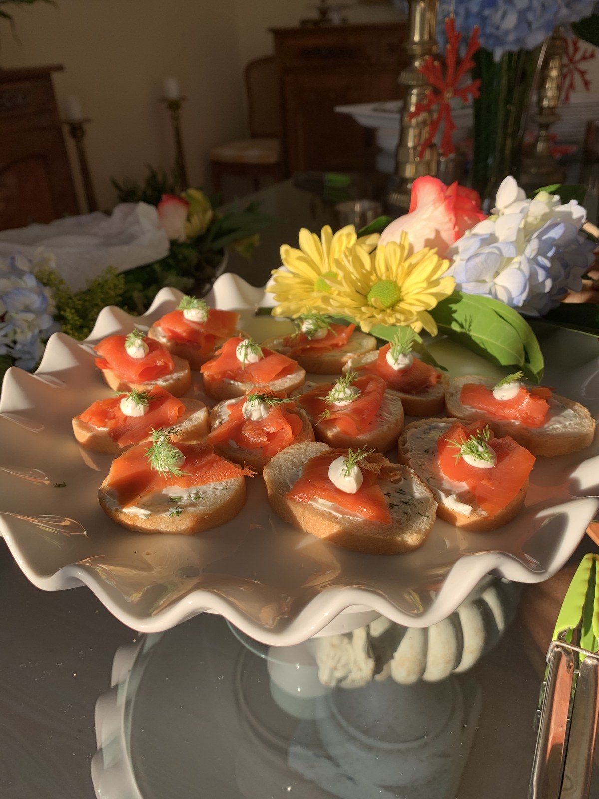 Salmon Crostini